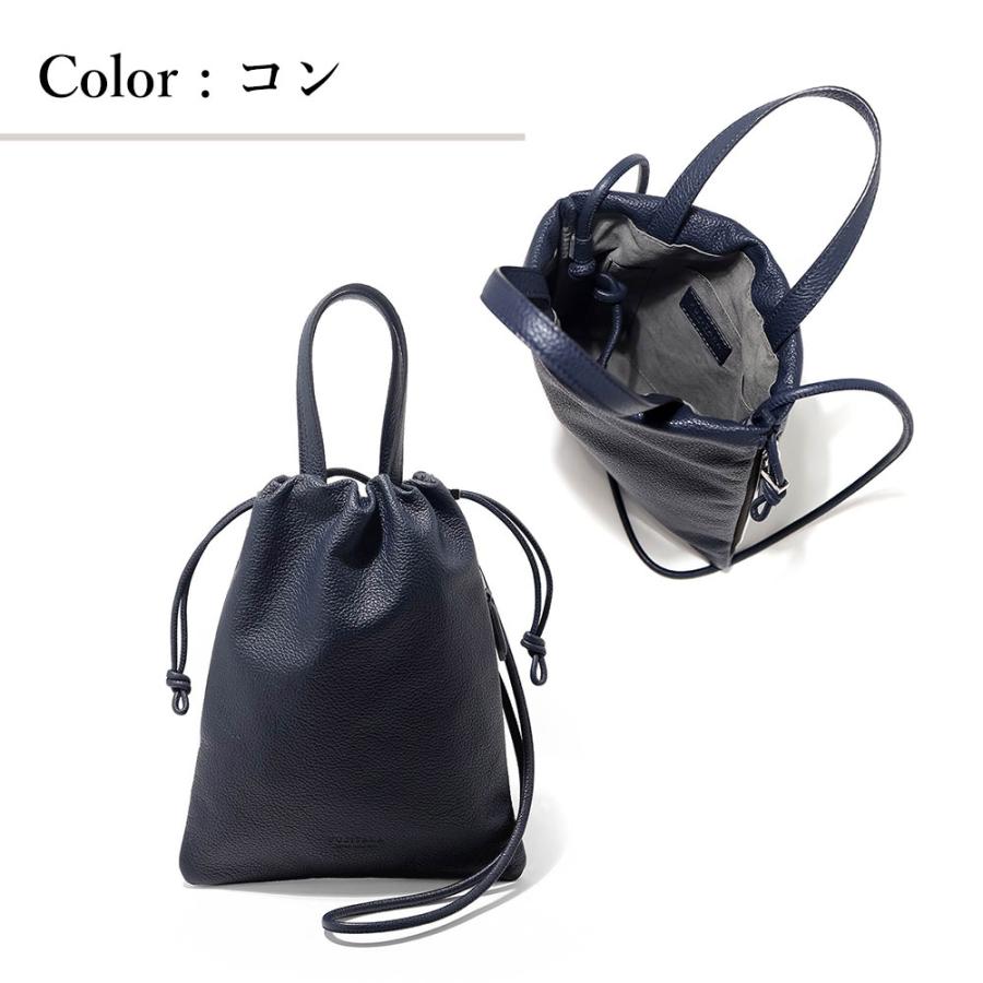 FUJITAKA フジタカ 公式 レザー巾着ミニバッグ 2WAY (フィノ) No