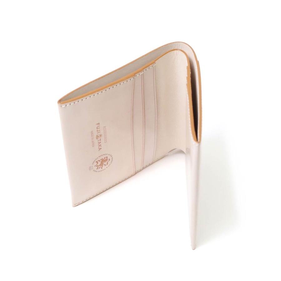 FUJITAKA フジタカ 公式 FUJITAKA ACCESSORIES 純札 二つ折り財布 カード段4 (クォーツ) No.660614の画像