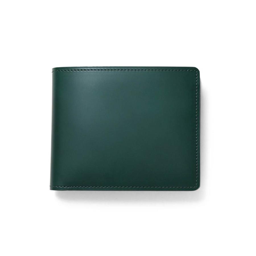 FUJITAKA公式 コードバン 二つ折り財布 カード段4 (ガーネット) No.661614 革 本革 レザー 馬 革財布 2つ折り 折り財布 メンズ財布 イニシャル刻印 名入れの画像