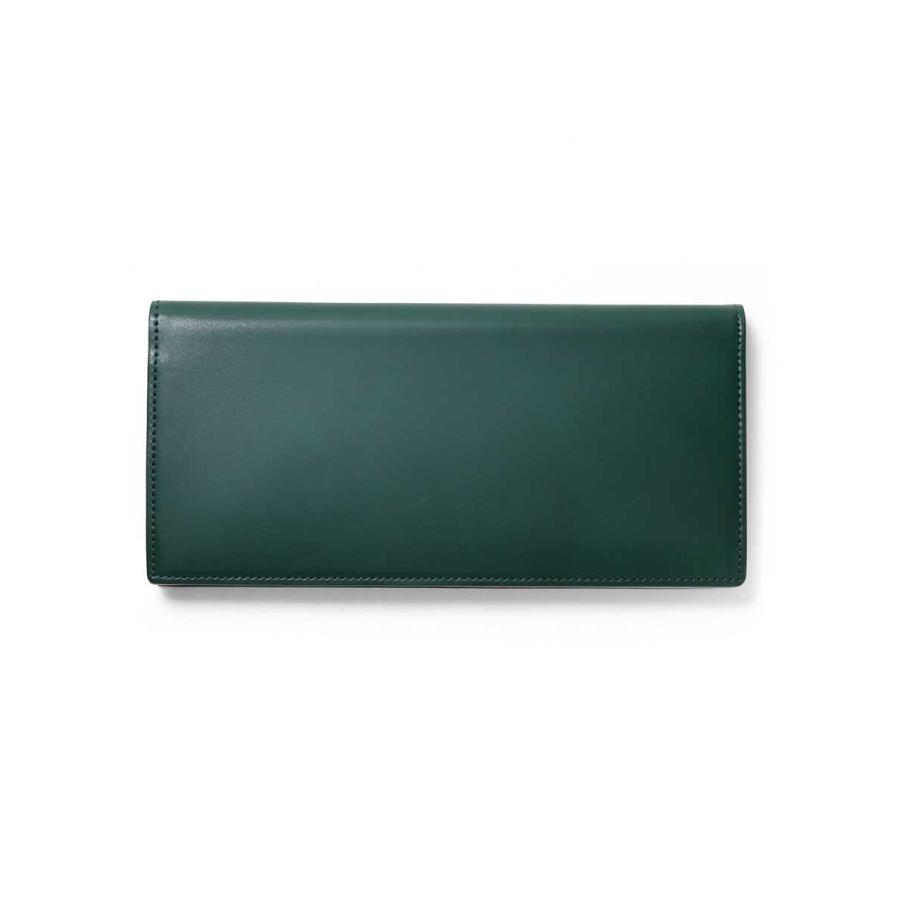 FUJITAKA公式 コードバン 純札 かぶせ長財布 カード段10 (ガーネット) No.661615 革 本革 レザー 馬 小銭入れ無し メンズ イニシャル刻印 名入れの画像