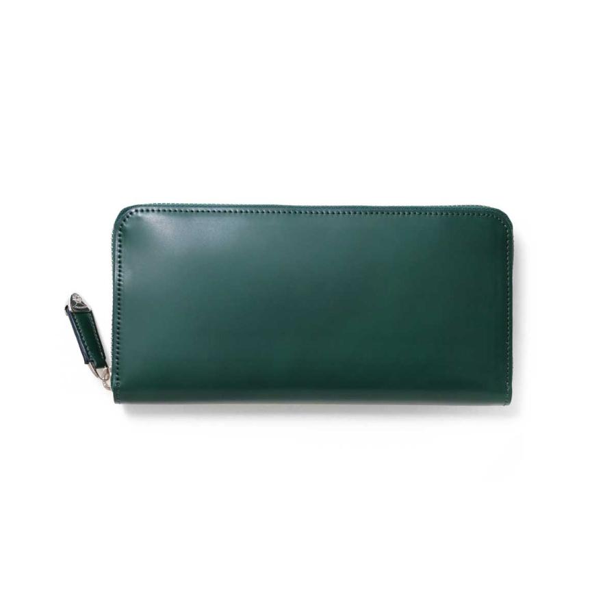 FUJITAKA公式 コードバン ラウンドファスナー長財布 カード段8 (ガーネット) No.661616 革 本革 レザー 馬  フルファスナー メンズ 男性 ロングウォレットの画像
