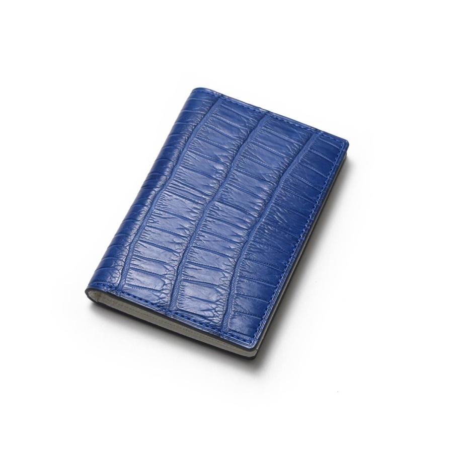 FUJITAKA フジタカ 公式 FUJITAKA ACCESSORIES クロコダイル 名刺入れ (グランブルー) No.663681の画像