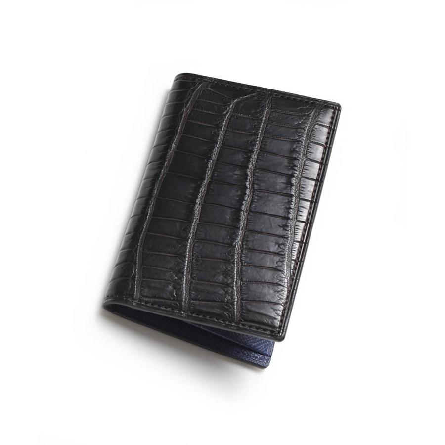 FUJITAKA フジタカ 公式 FUJITAKA ACCESSORIES クロコダイル 名刺入れ (シェルビー) No.663691の画像