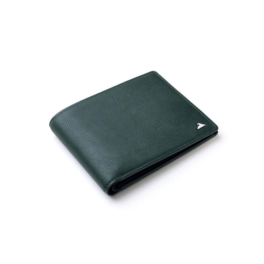 FUJITAKA公式 純札 二つ折り財布 小銭入れ無し カード段8 イニシャル刻印 名入れ (スピネル小物) No.673603 日本製 牛革 カーフレザー ギフト スリム メンズの画像
