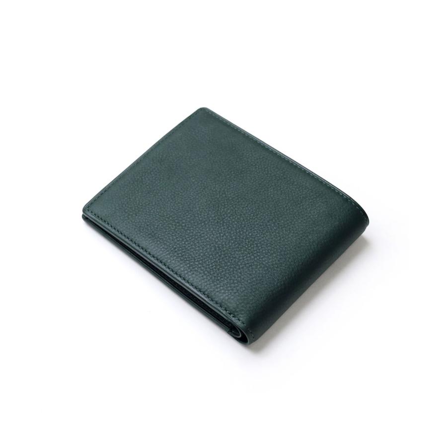 FUJITAKA公式 純札 二つ折り財布 小銭入れ無し カード段8 イニシャル刻印 名入れ (スピネル小物) No.673603 日本製 牛革 カーフレザー ギフト スリム メンズの画像