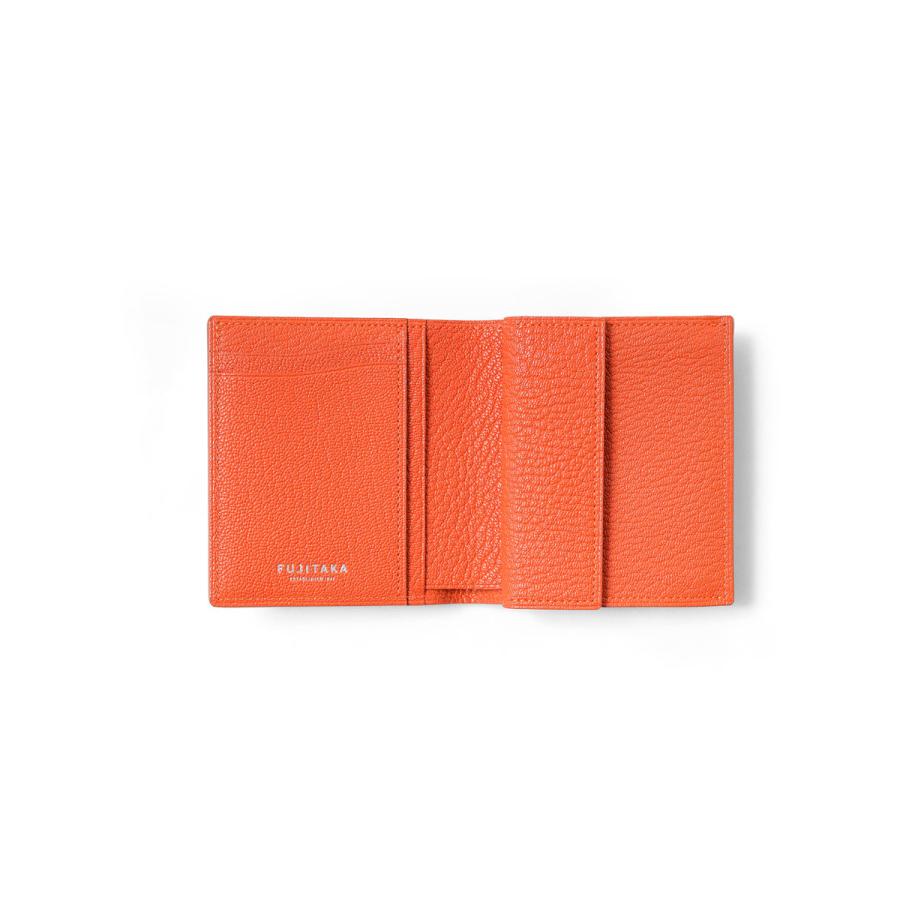 FUJITAKA フジタカ 公式 ゴートレザー 二つ折り財布 カード段5 (シェーブル小物) No.677604の画像