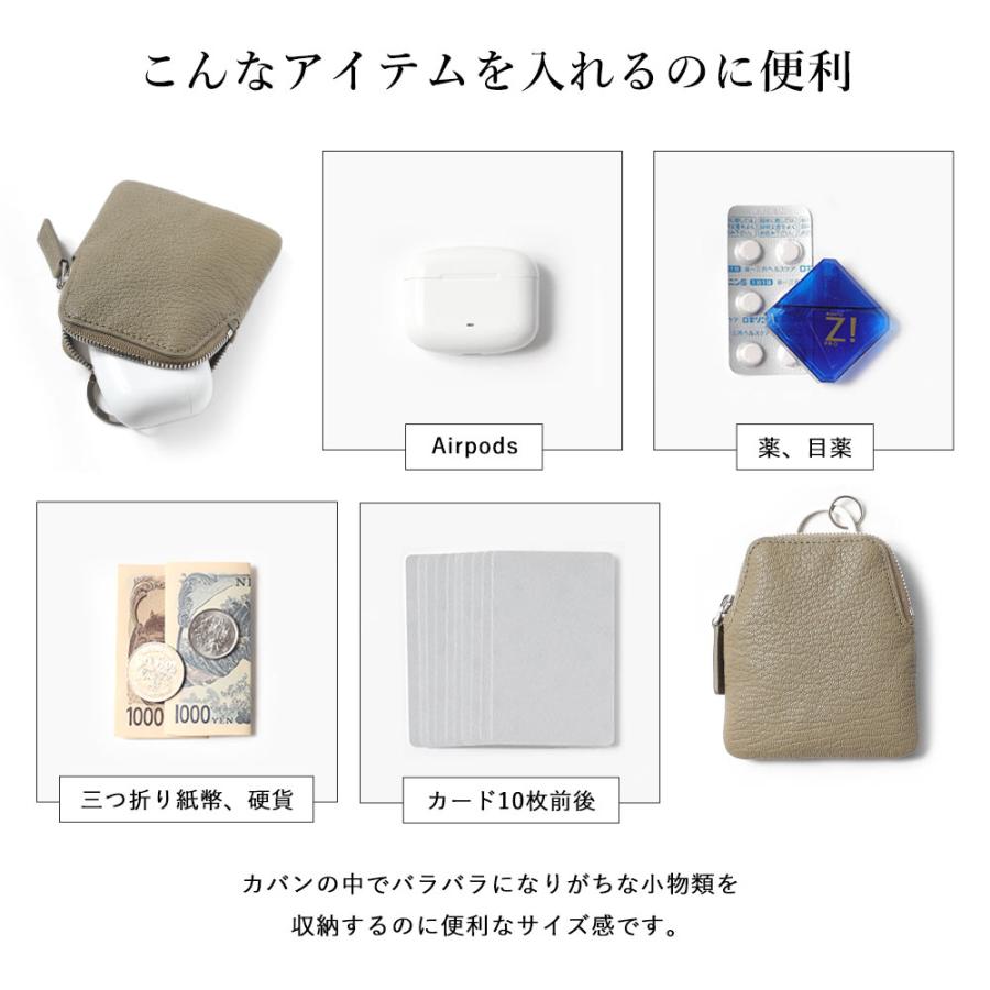 FUJITAKA FUJITAKA公式 ゴートレザー 総革ネックポーチ (シェーブル