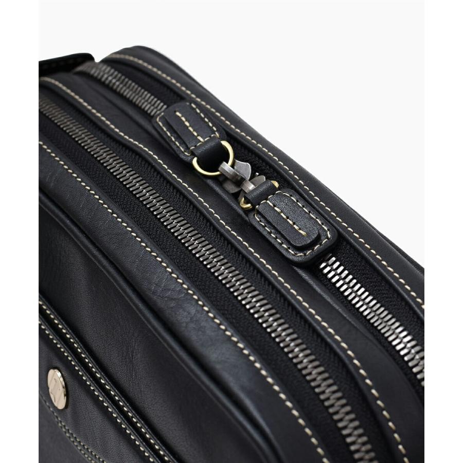 GOLD PFEIL  レザーメンズバッグ 24CM　(オックスフォード)　≪メンズ お出かけ 旅行 カジュアル 鞄 ギフト 父の日 コンパクト 小さい　結婚式 敬老の日 ≫の画像