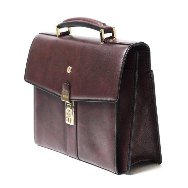 【雑誌掲載】GOLD PFEIL レザービジネスバッグ B5 カブセ　(オックスフォード)　≪本革 コンパクト 小さい メンズ 通勤鞄 社会人 敬老の日 ≫の画像