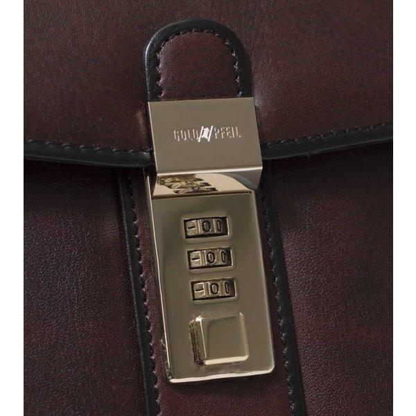 【雑誌掲載】GOLD PFEIL レザービジネスバッグ B5 カブセ　(オックスフォード)　≪本革 コンパクト 小さい メンズ 通勤鞄 社会人 敬老の日 ≫の画像