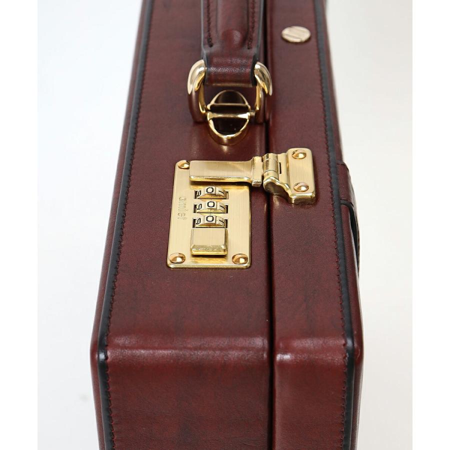 Gold Pfeil Sport ワインカラーｋレザー アタッシュケース FUJITAKA アタッシュケーズ メンズ 牛革 レザー【GOLD PFEIL レザー