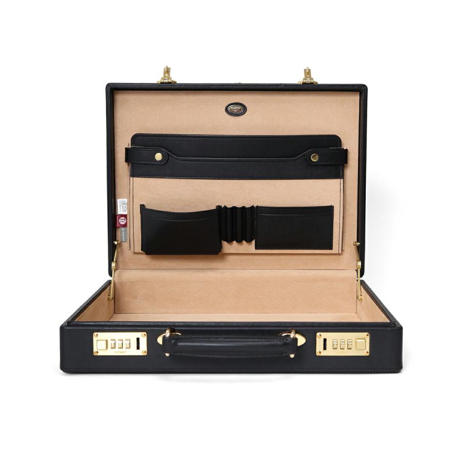 FUJITAKA アタッシュケーズ メンズ 牛革 レザー【GOLD PFEIL レザー