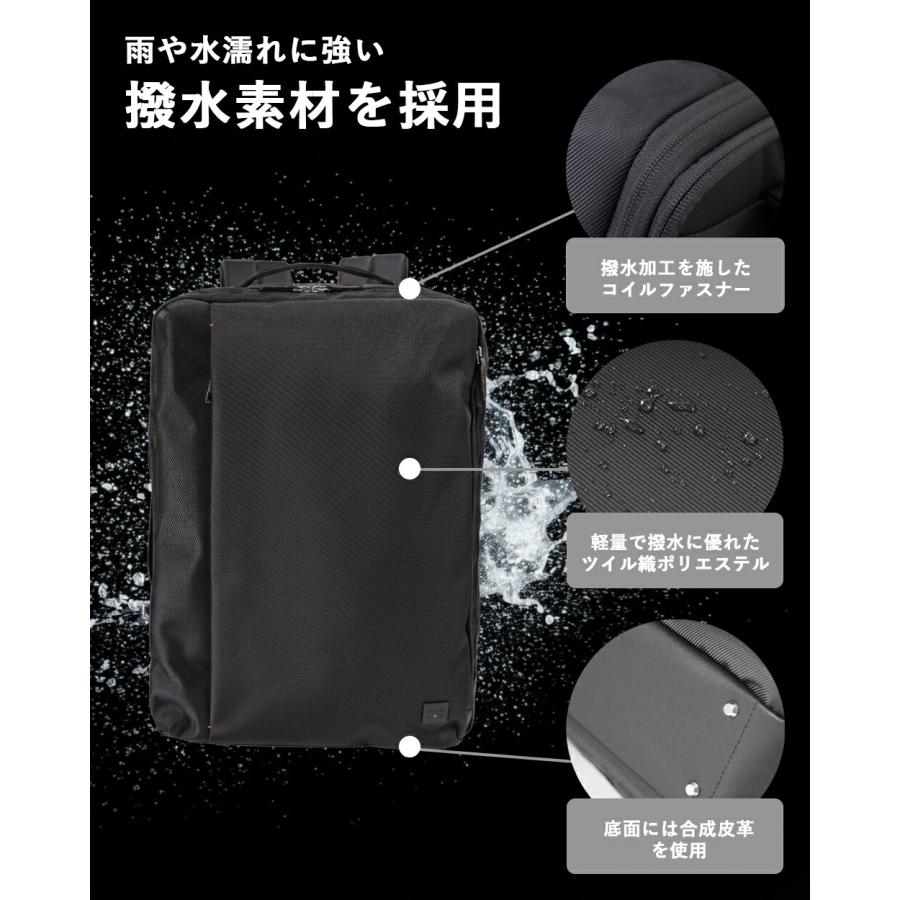 リュック A4 13.3インチPC対応 メンズ 【IS/IT ビジネスリュック A4 2層 (ラップトップII) No.929712】の画像