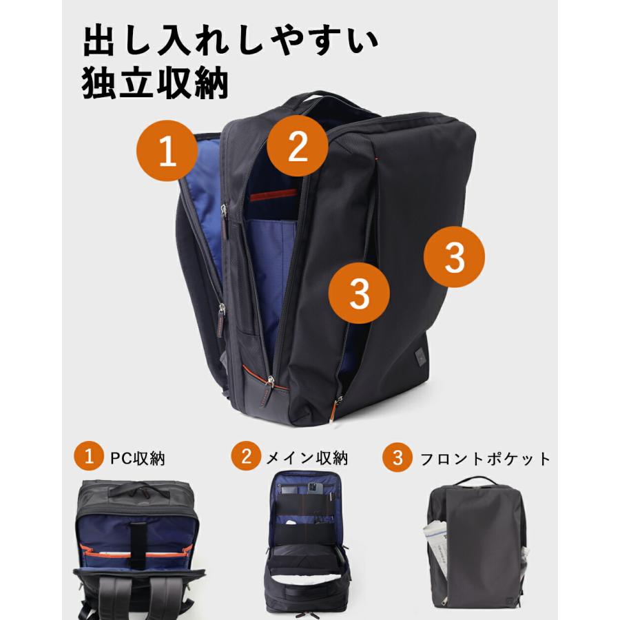 IS/IT（イズイット） リュック B4 15.6インチPC対応 メンズ マチ拡張 