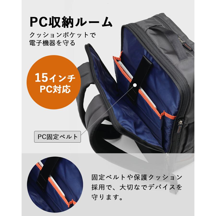 IS/IT（イズイット） リュック B4 15.6インチPC対応 メンズ マチ拡張 