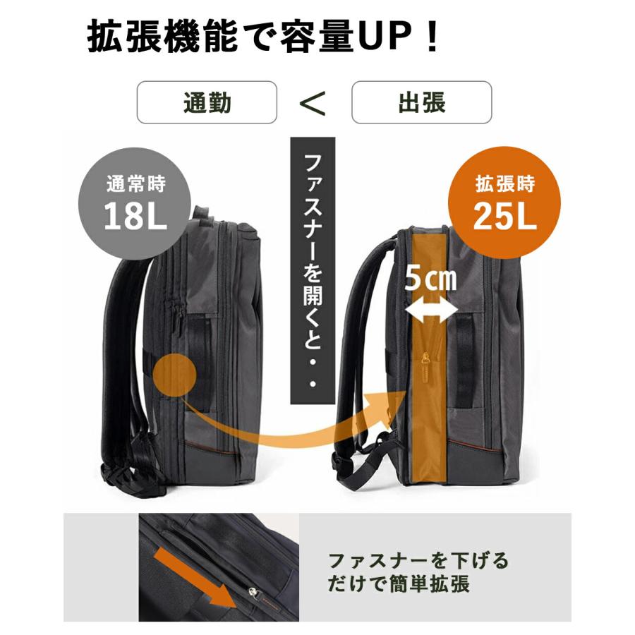 IS/IT（イズイット） リュック B4 15.6インチPC対応 メンズ マチ拡張