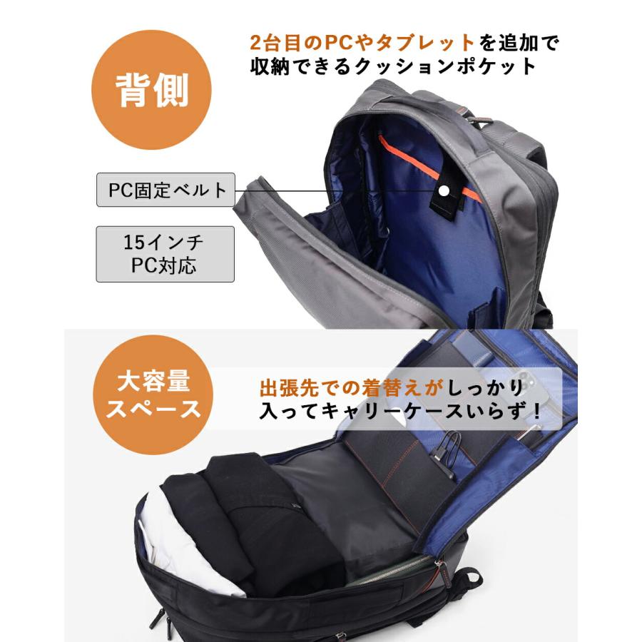 【美品】ISIT イズイット ビジネスリュック 15.6インチPC対応 IS/IT（イズイット） リュック B4 15.6インチPC対応 メンズ マチ拡張
