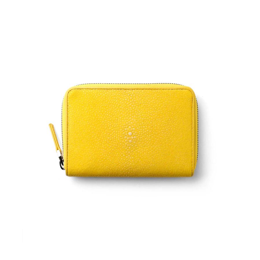 二つ折り財布 カード段9 【IS/IT ラウンドファスナー エイ革 レザー (ガルーシャ小物) No.942603】の画像