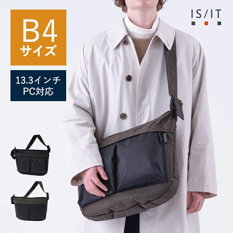 IS/IT（イズイット） ショルダーバッグ メンズ B4【 IS/IT ショルダー