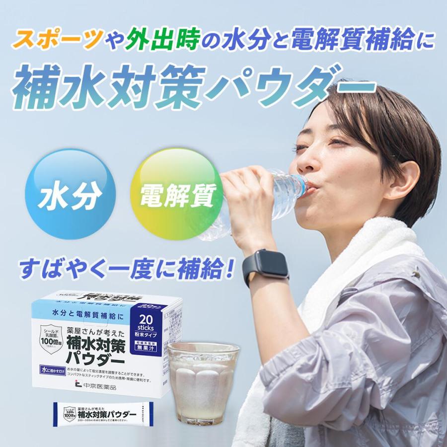 補水対策パウダー 120g　20袋入り　9箱　中京医薬品　経口補水液　熱中症対策 中京医薬品 補水対策 パウダー 薬屋さんが考えた 熱さ対策 夏 水分