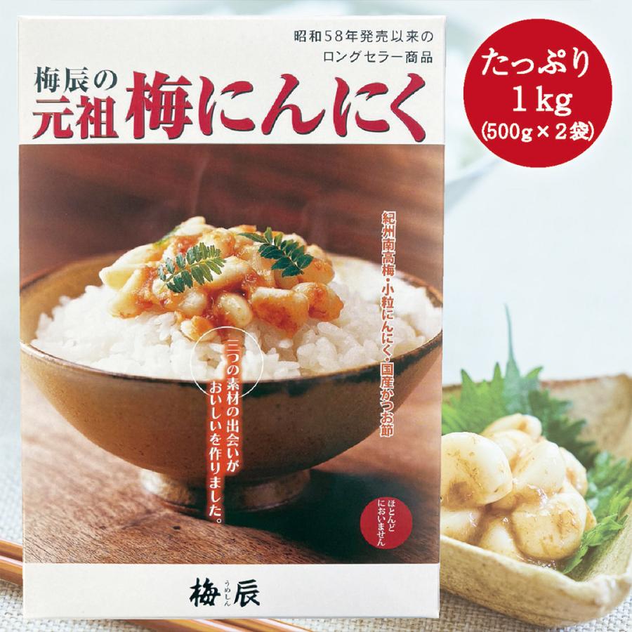 中京医薬品 梅にんにく 1kg 500g×2 ニンニク 南高梅 かつおぶし なん