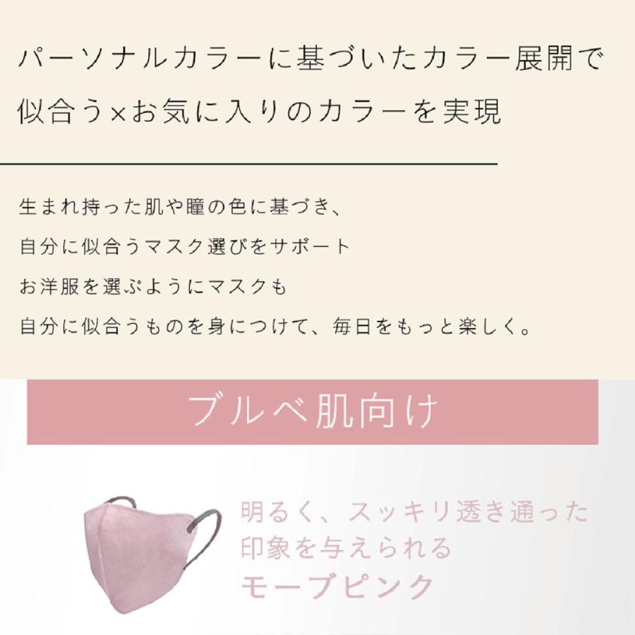 マスク バイカラー モーブ ピンク 不織布マスク おしゃれ 3層