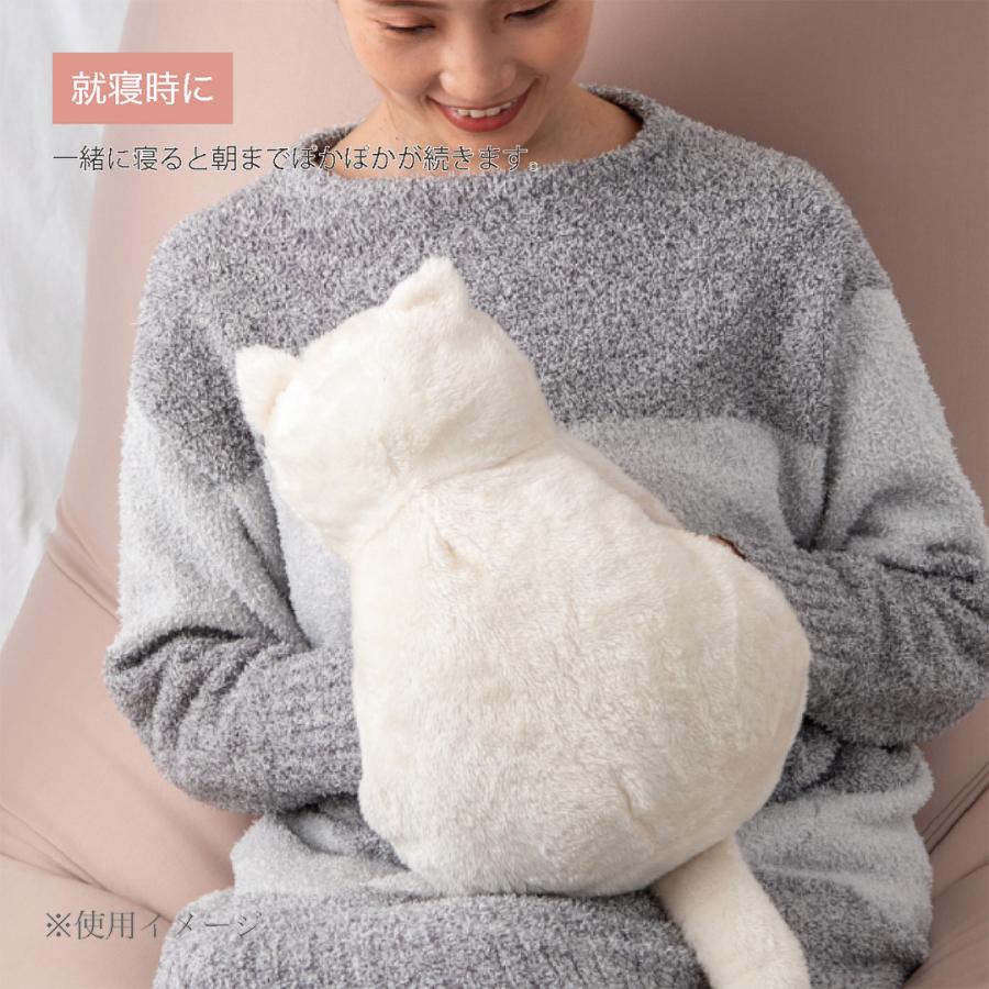 白ねこ シロミ 】蓄熱式湯たんぽ ぽかにゃん 電気あんか 充電式