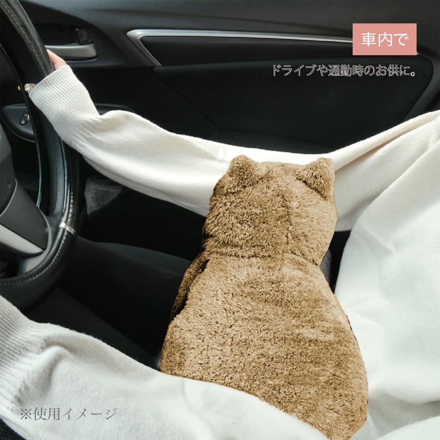 白ねこ シロミ 】蓄熱式湯たんぽ ぽかにゃん 電気あんか 充電式