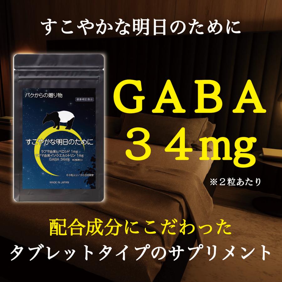 中京医薬品 バクからの贈り物 健康補助食品 GABA ギャバ 34mg 錠剤