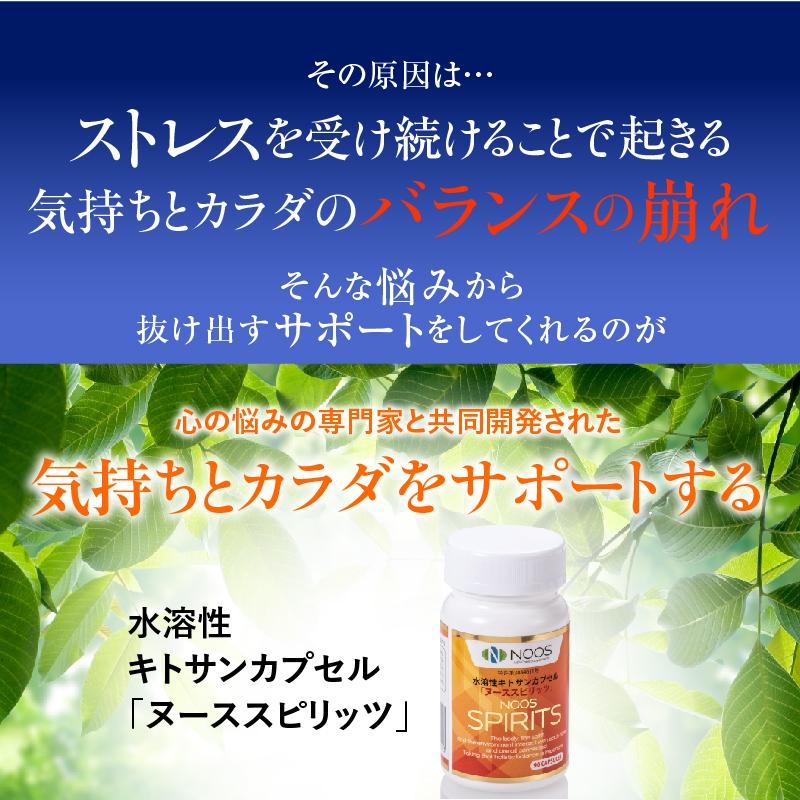 正規販売品 ヌーススピリッツ 低分子キトサン ストレス サプリ 不安 イライラ 憂うつな気持ち Nsp01 イキイキ生活通販 通販 Yahoo ショッピング