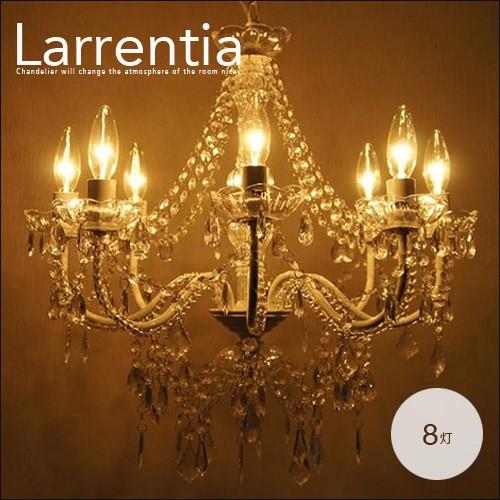 プリンセスホワイト 8灯 シャンデリア アンティーク風 インテリア照明