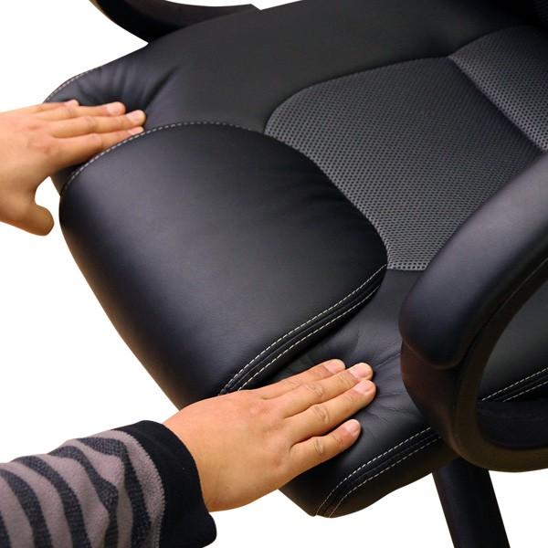 ゲーミングチェア レッド ブラック ブルー レーシングチェア オフィス