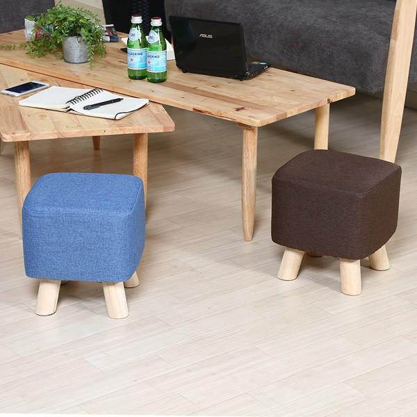 北欧風 ファブリック ミニスツール スクエア 正方形 四角 おしゃれ