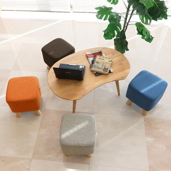 北欧風 ファブリック ミニスツール スクエア 正方形 四角 おしゃれ