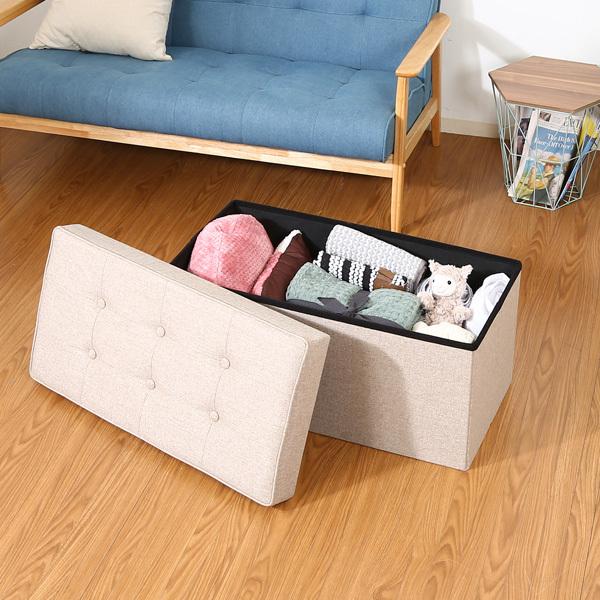 トランクベンチ ボックススツール 収納ボックス オットマン 座れる