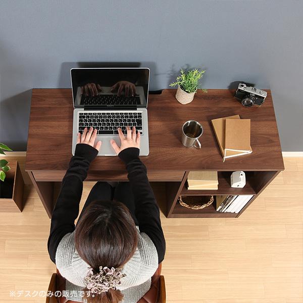 組み立て簡単 片袖デスク 110 組立簡単 学習机 オフィスデスク 収納 幅