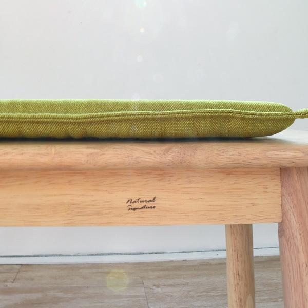 【国内即発】北欧風 ダイニングベンチ 100 クッション2個付 木製 天然木 無垢 ナチュラルテイスト