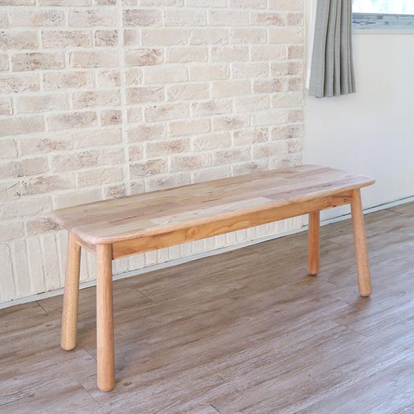 ダイニングベンチ 北欧風 幅100cm 無垢 木製 天然木 おしゃれ 板座