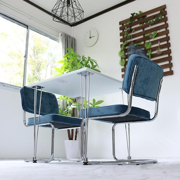 ダイニングテーブルセット 2人用 ホワイト 白 2人 2人掛け おしゃれ