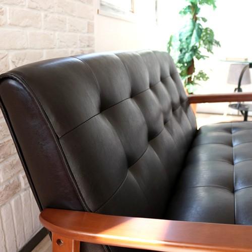 ソファー ソファ 2人掛け レザー革 おしゃれ ヴィンテージ  アンティーク アンティーク風 二人掛けソファー PUレザー 2人掛けソファー