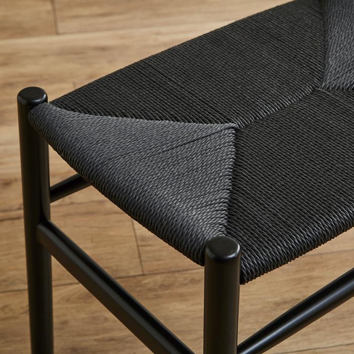 スツール 北欧風 1人用 ベンチ ペーパーコード ナチュラル