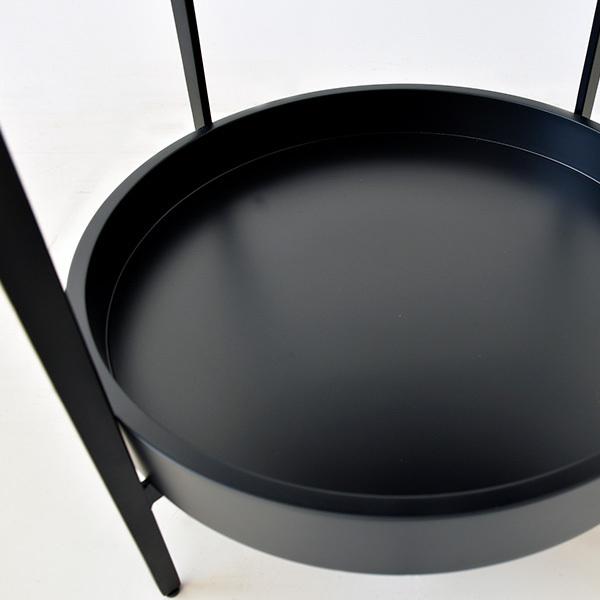 サイドテーブル 49.5 円形 セラミック 大理石風 傷に強い 丸形