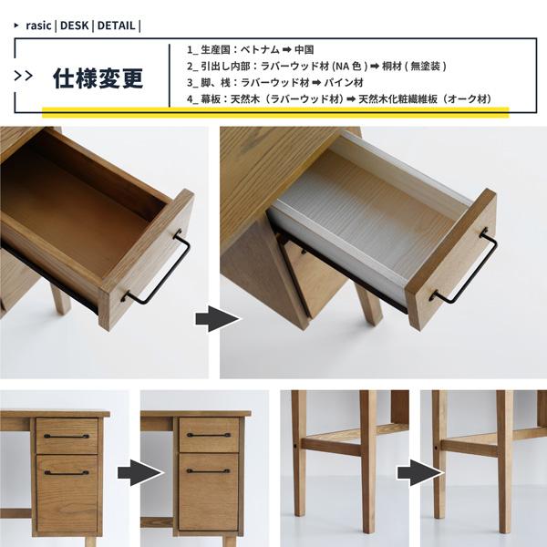 木製クラシックデスク 収納付き 木製 デスク 90 ソフトヴィンテージ風 北欧風 パソコンデスク 書斎