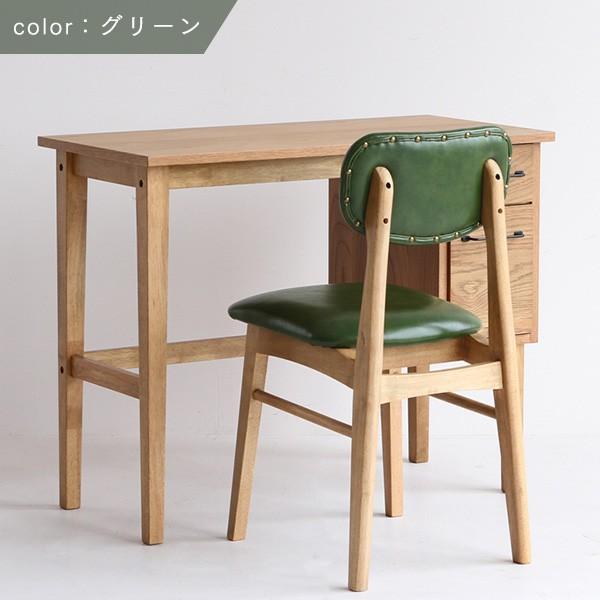 木製 デスクセット A 2点 幅90 ソフトヴィンテージ風 北欧風 学習机