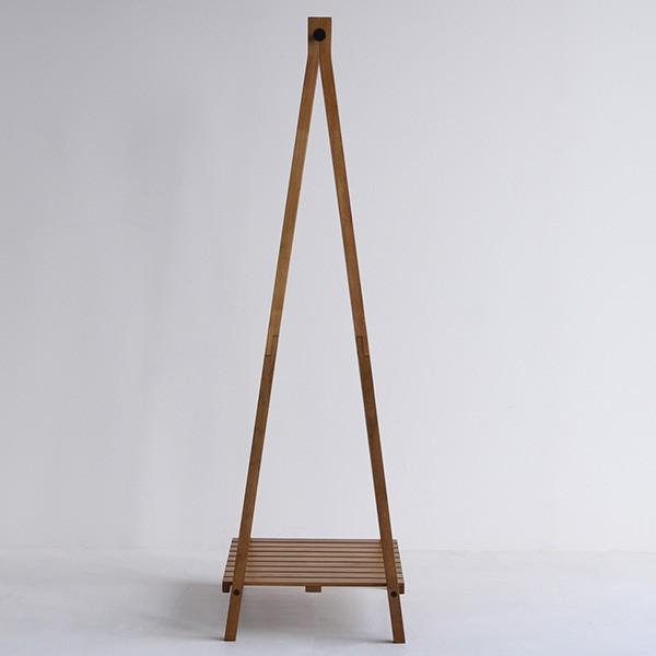 ハンガーラック ソフトヴィンテージ風 北欧風 収納付き シンプル