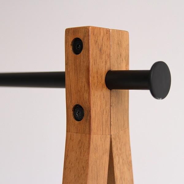 ハンガーラック ソフトヴィンテージ風 北欧風 収納付き シンプル