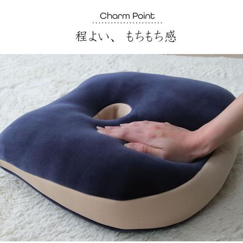 もっちりシートクッション 40×37cm もちもち 穴あきクッション 円座