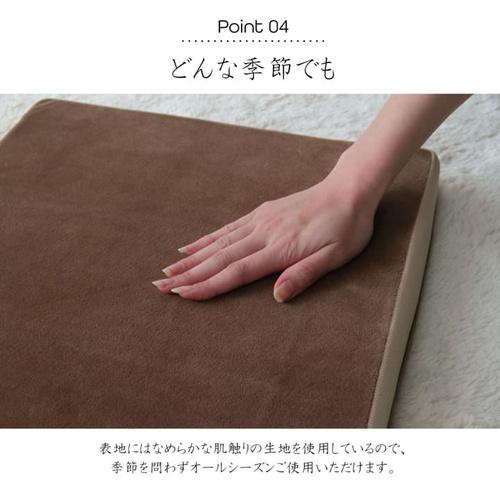 もっちりシートクッション 座布団 40×40cm もちもち 低反発 リラックス