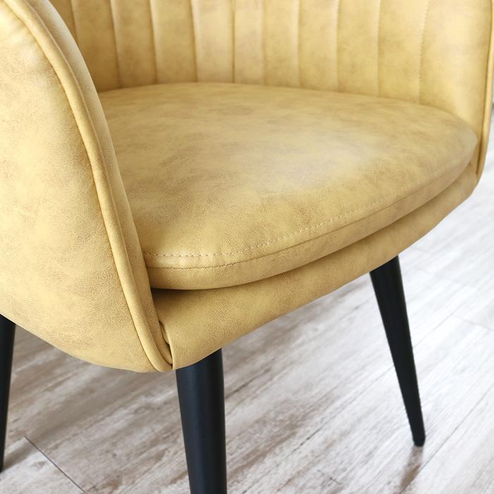 ジェニ１２９　クリーム色回転椅子② 楽天市場】[幅44cm] 回転式ダイニングチェア (サンデー 回転 GR