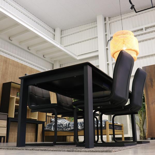 セラミック ダイニングテーブルセット 4人掛け 5点 大理石風 石目柄 石